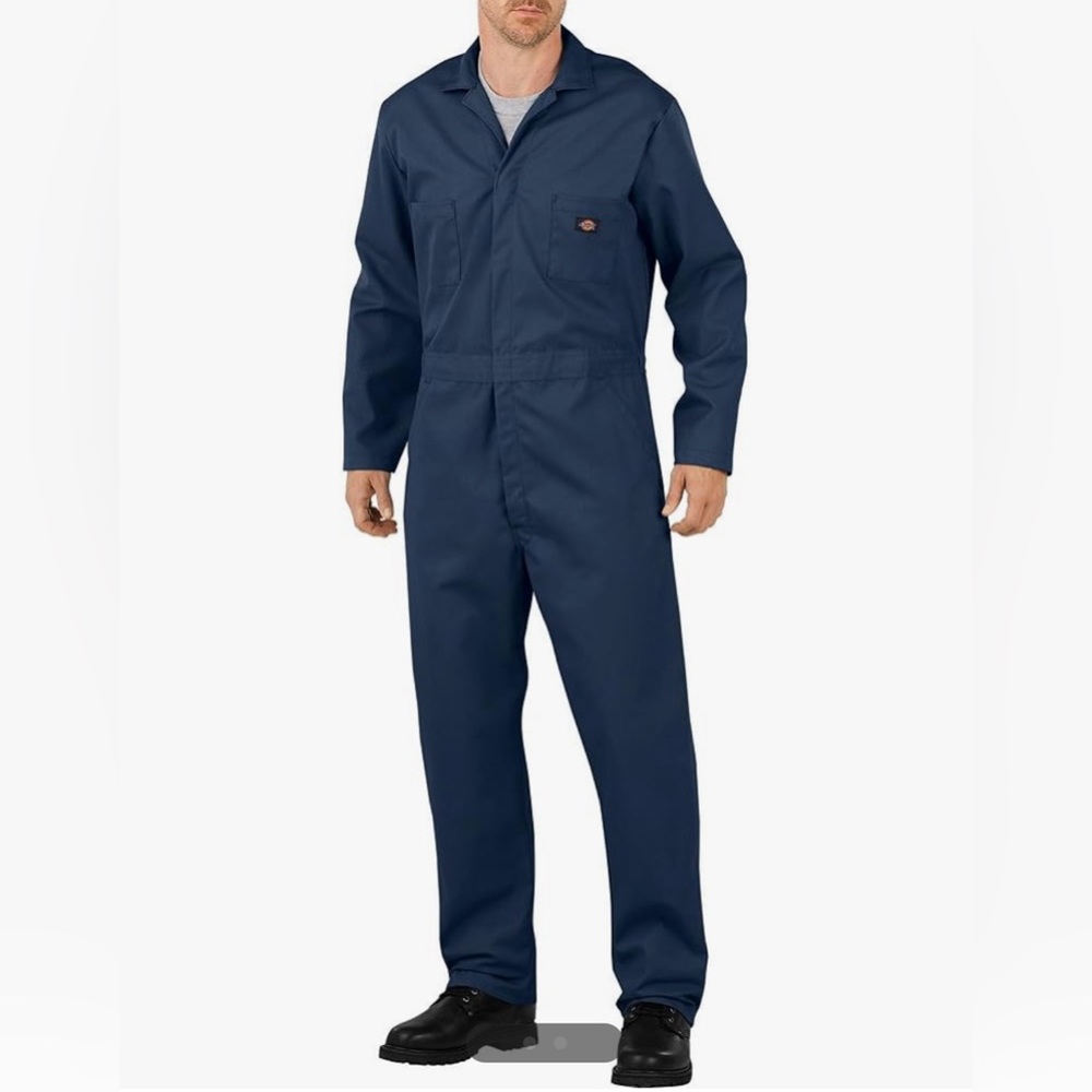 NWT- Dickies Men's Basic Blended Flex Coveralls  SIZE: Large  COLOR: Navy Blue